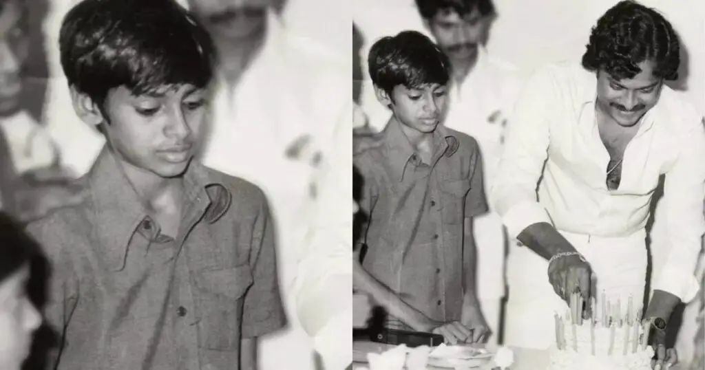 who is this boy beside chiranjeevi