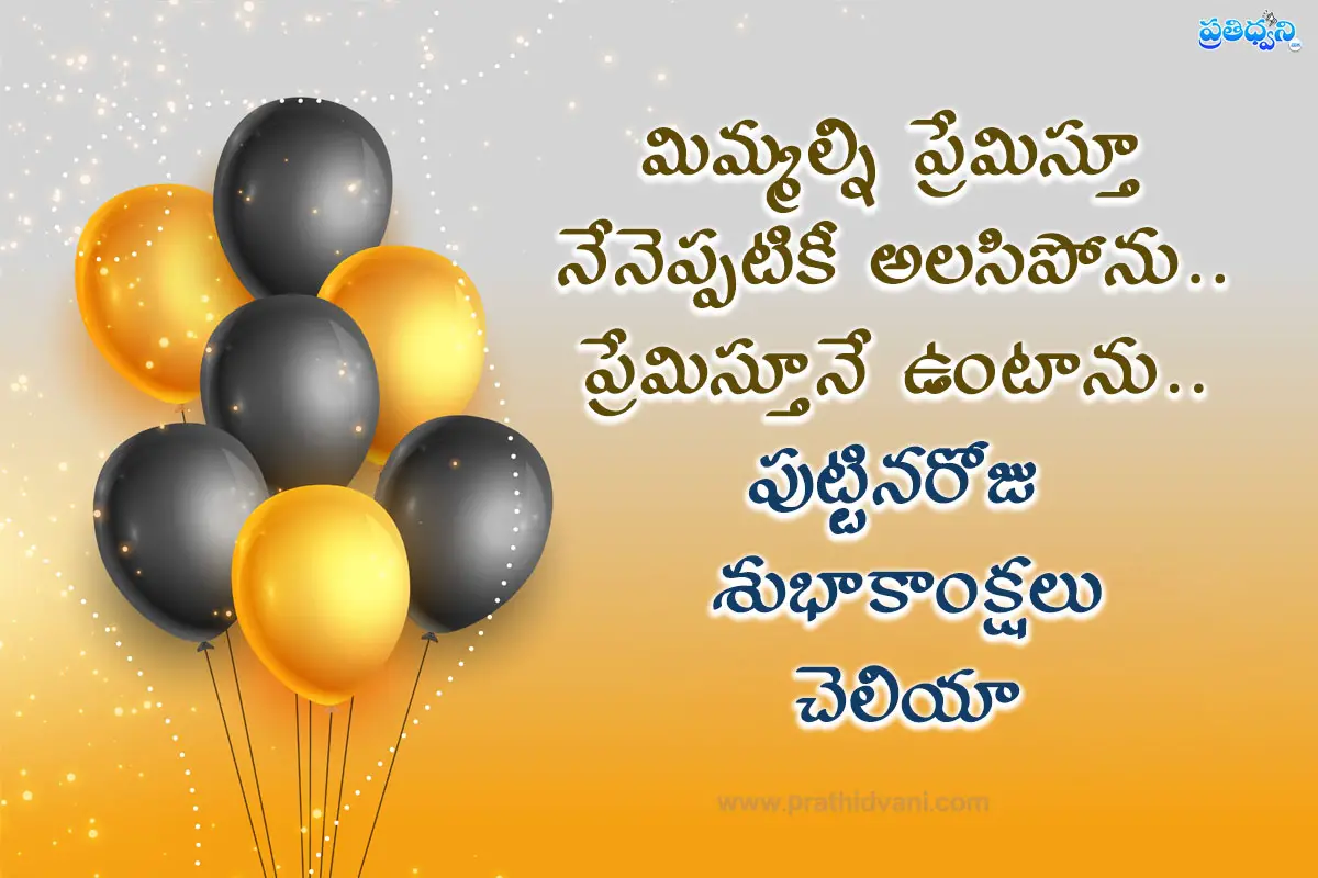 Telugu Birthday Wishes for Lover