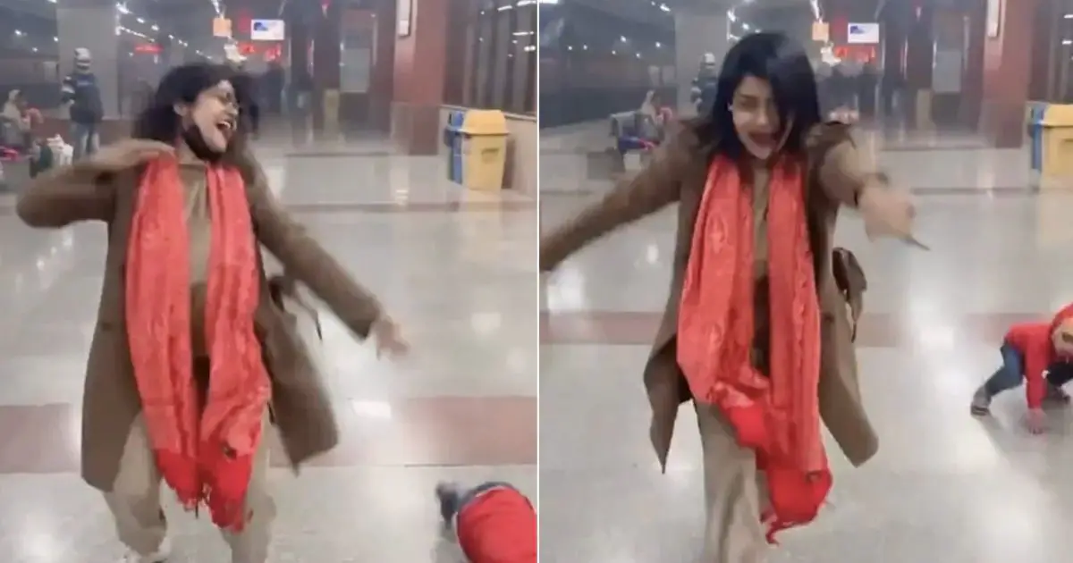 woman dancing on platform